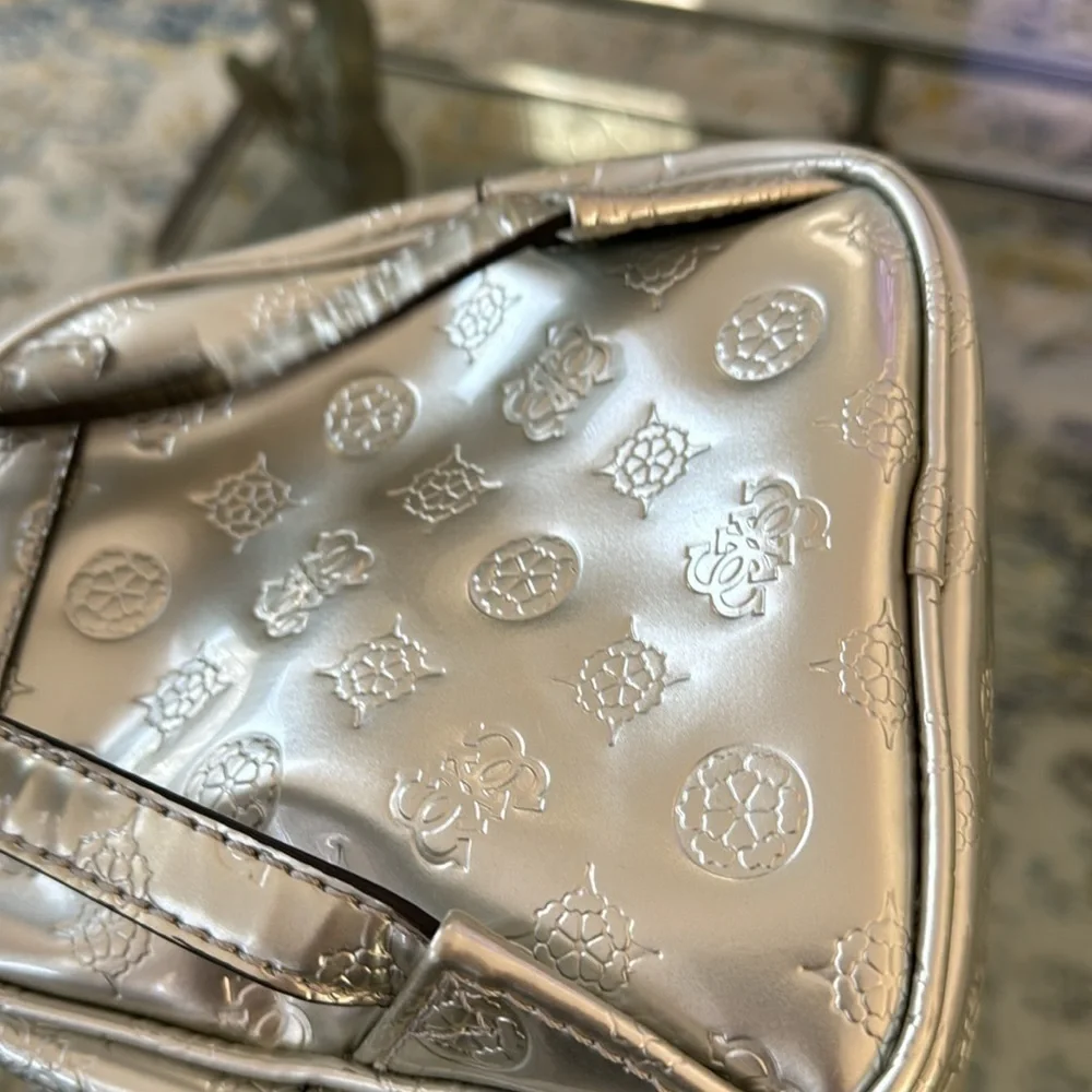 Guess silver mini backpack